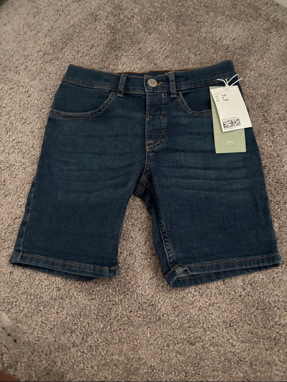 Anthropologie Dark Blue Denim Jean Shorts